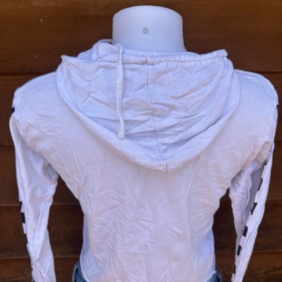 On Fire Racing Babe Hooded Long Sleeve Tee Shirt Size M - Picture 9 of 9